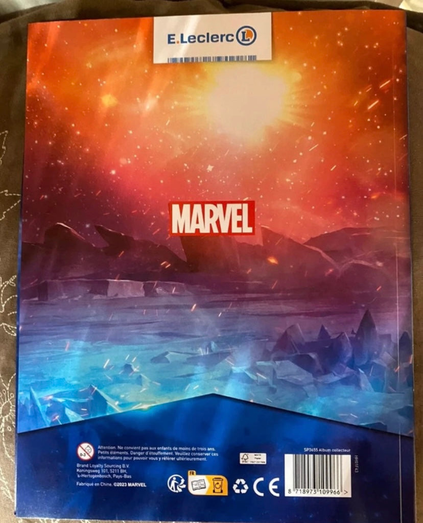 Album image Marvel Comics Leclerc 2023. Défie tes héros. Album vide