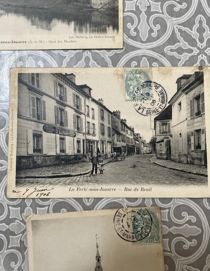 Cartes postales anciennes La Ferté Sous Jouarre 1906 Lot de 7.