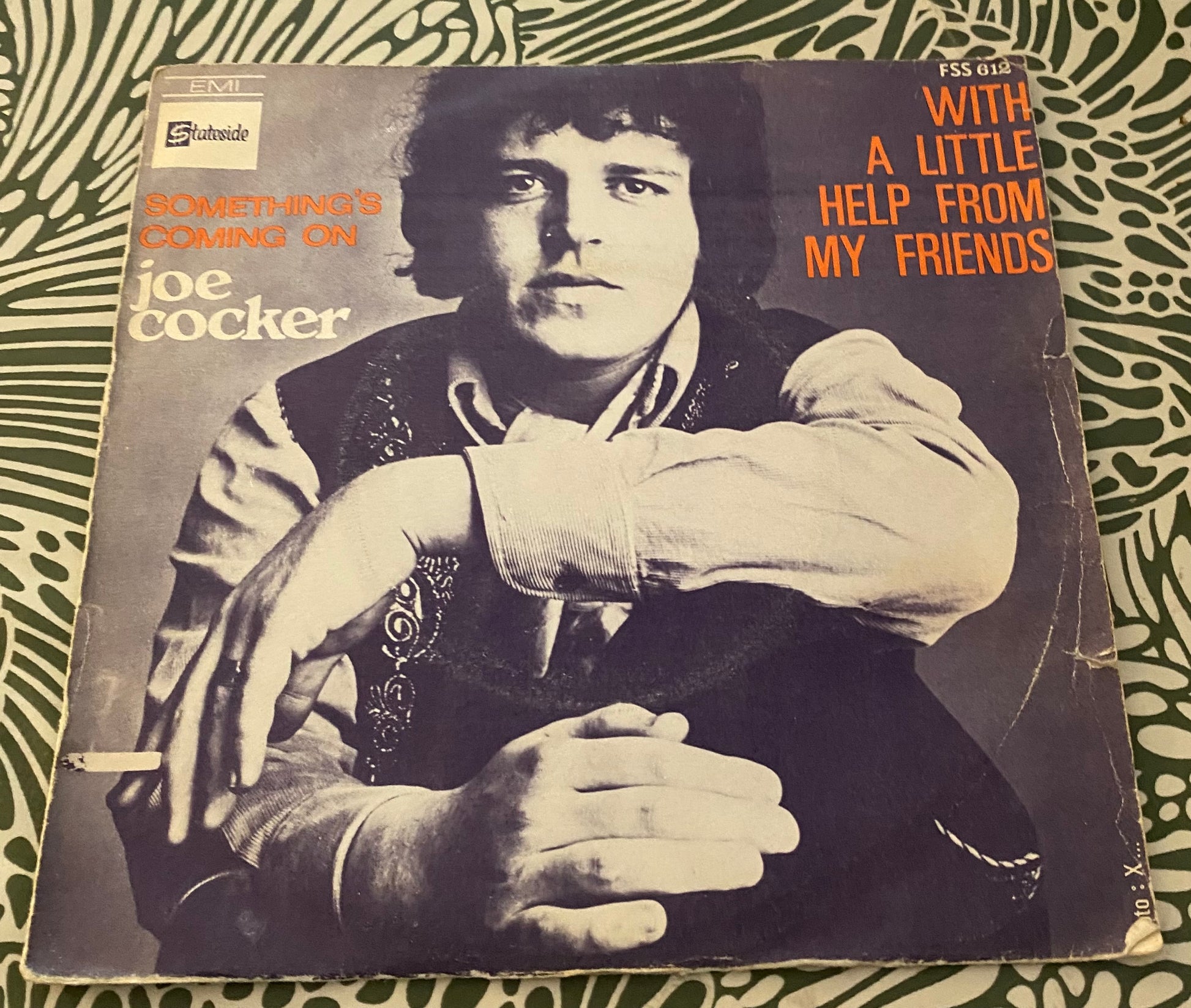 Disque vinyle 45 tours Joe Cocker. With a Little Help from My friends