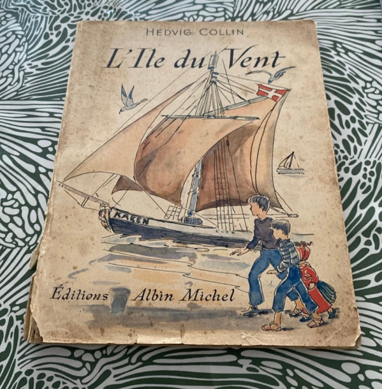 Livre ancien L’Ile du vent. Jedvig Collin. Édition Albin Michel 1950