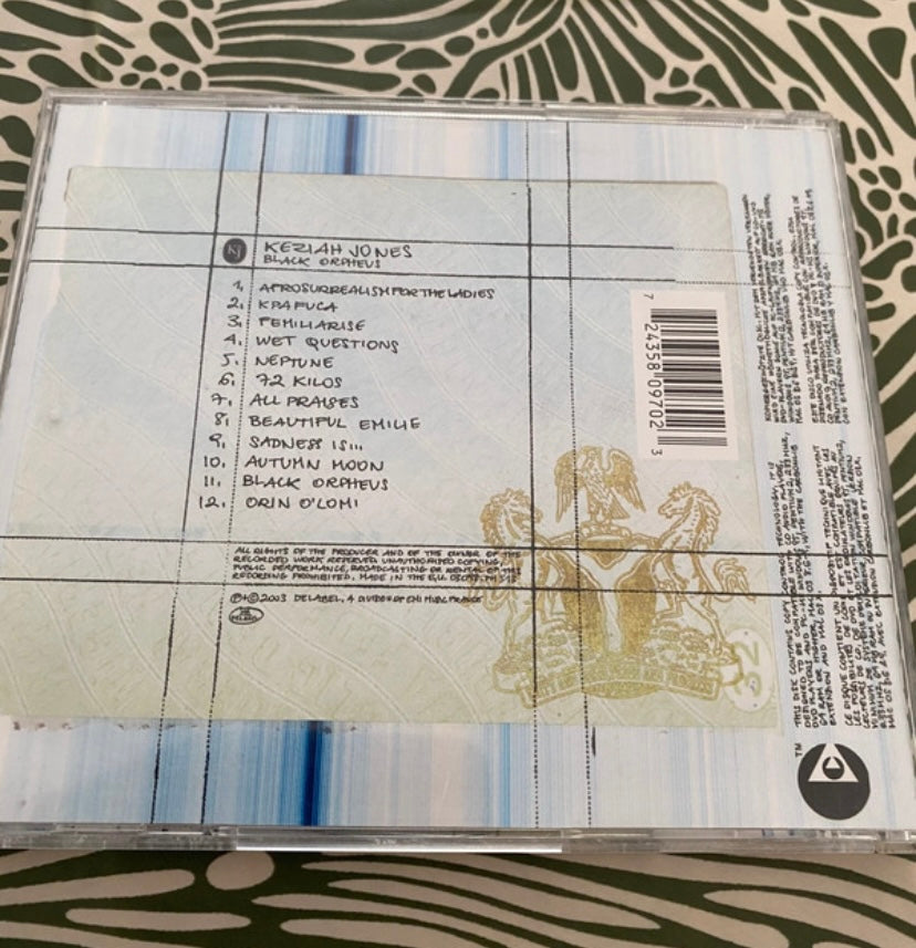 CD musique Keziah Jones. Black Orpheus