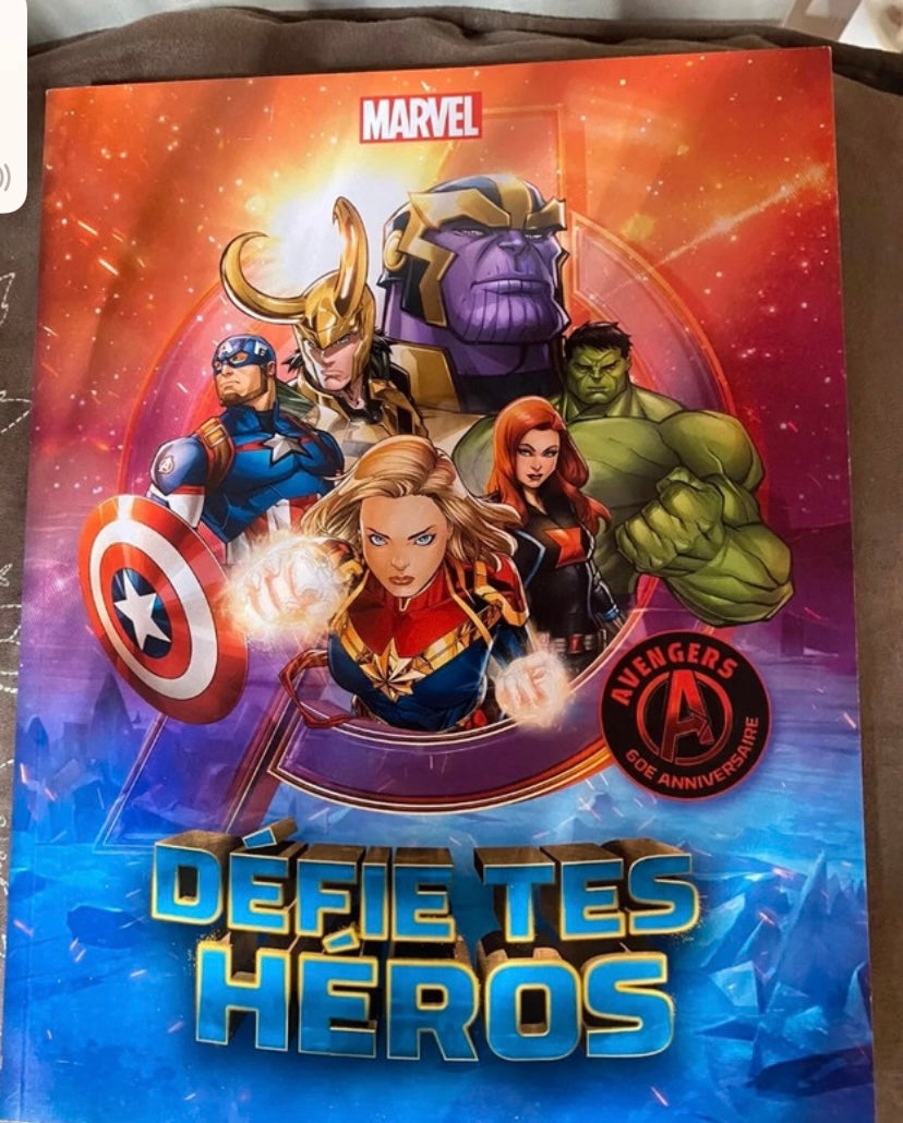 Album image Marvel Comics Leclerc 2023. Défie tes héros. Album vide