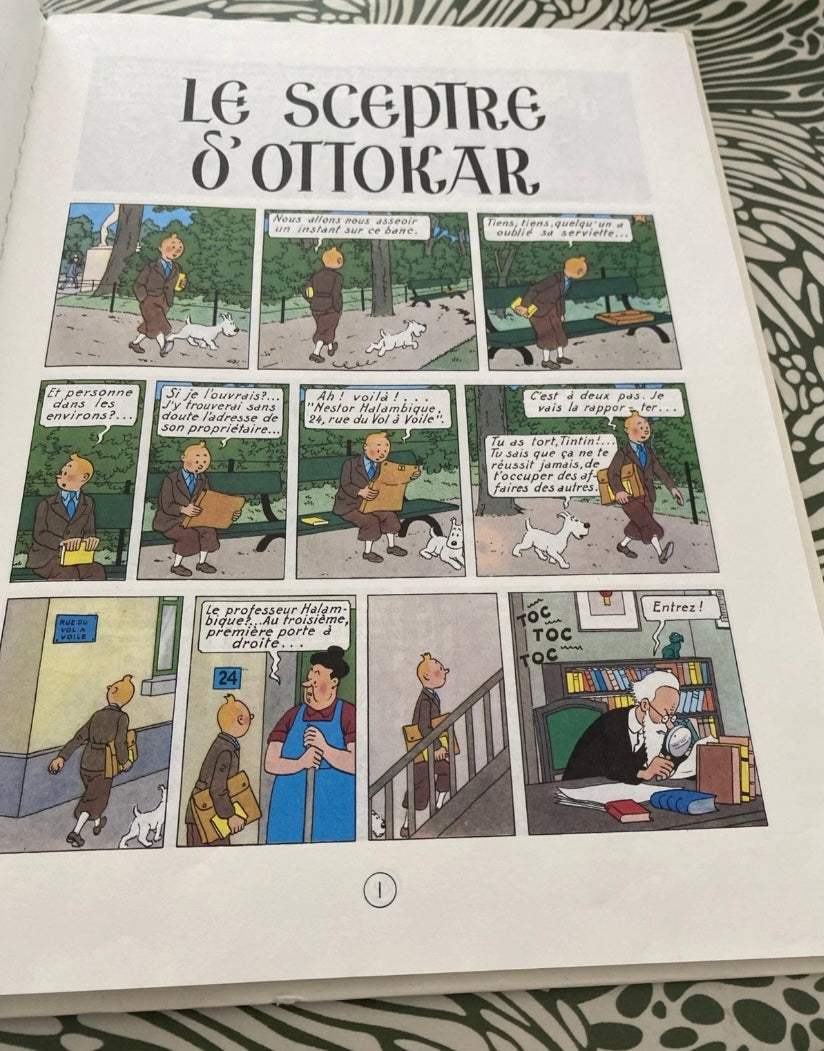 Bd Tintin et le sceptre d’ottokar. Hergé 1982