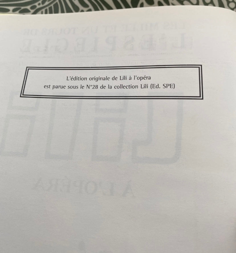 BD Lili à l’opéra. Vents d’Ouest 2002