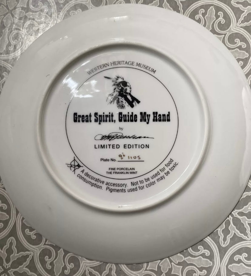 Assiette de collection Heirloom porcelaine fine The Franklin Mint Édition limitée
