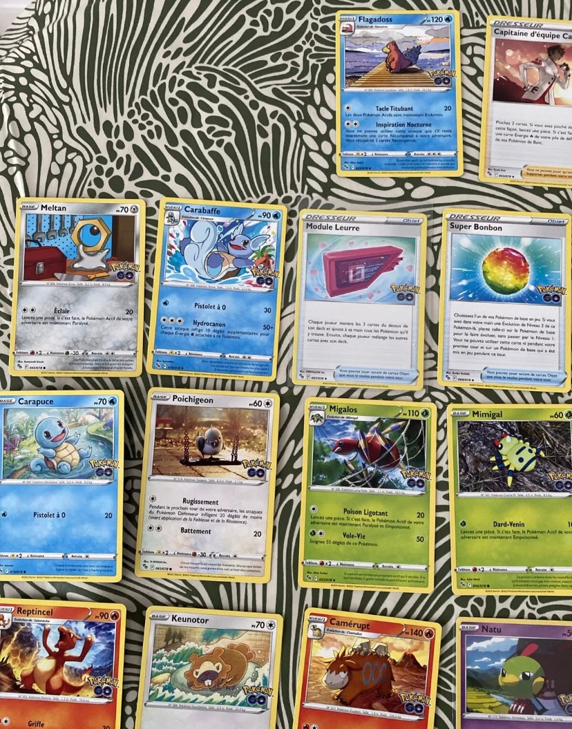 Cartes de collection Pokémon GO Lot de 66. Sorties du booster