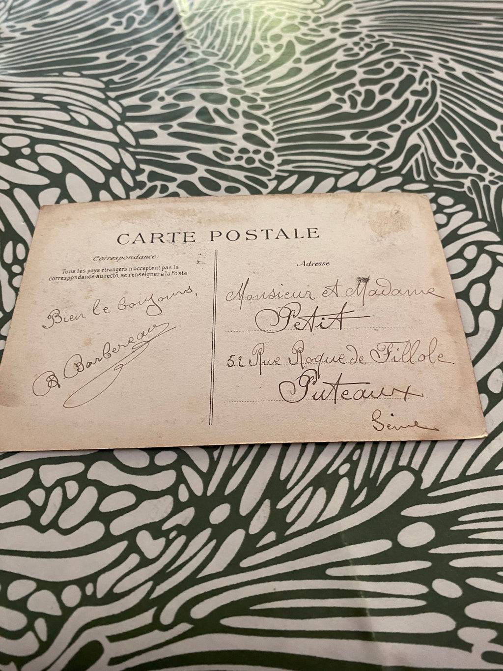 Carte postale ancienne Barbizon. Parc de l’hôtel de la forêt
