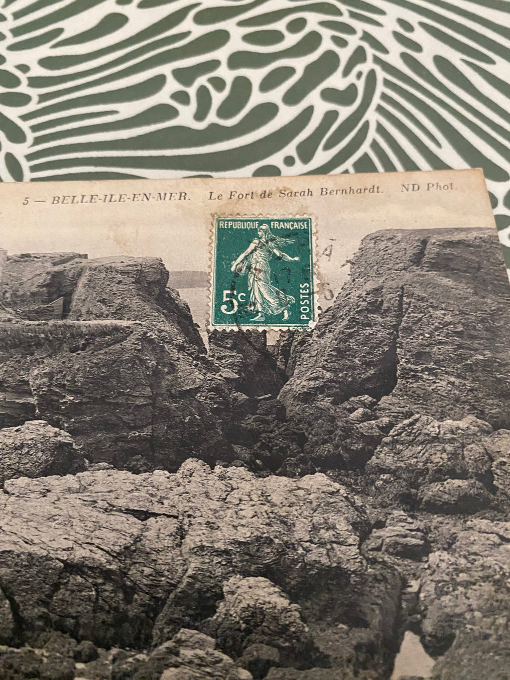 Carte postale ancienne Belle Île en Mer. Le fort de Sarah Bernhardt