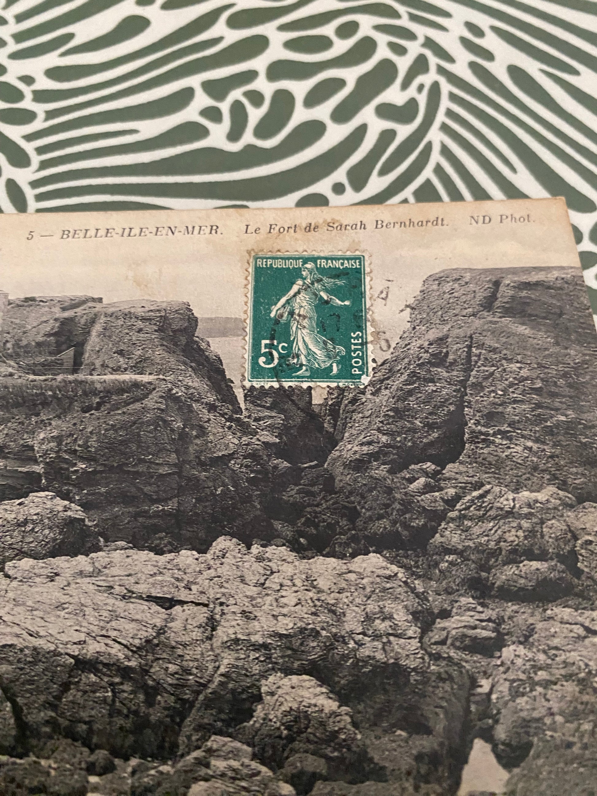Carte postale ancienne Belle Île en Mer. Le fort de Sarah Bernhardt