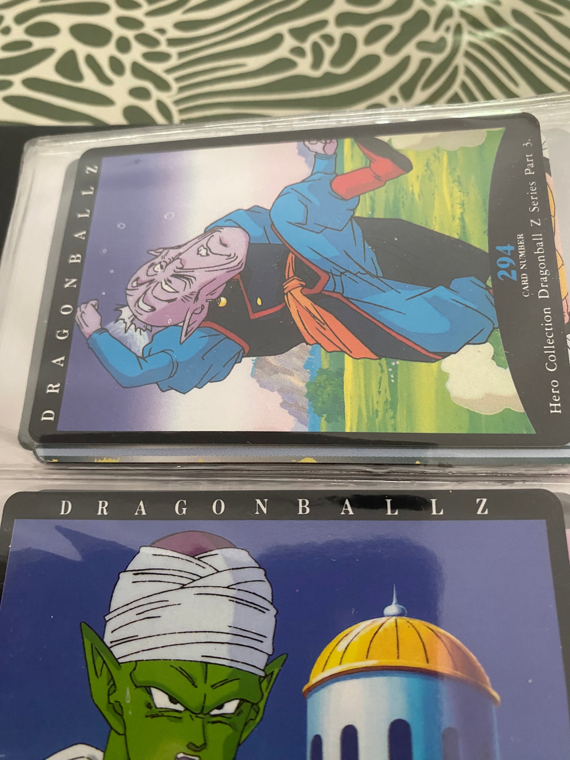 Dragon Ball Z part 3 cartes de collection numéro 294.295.296.297