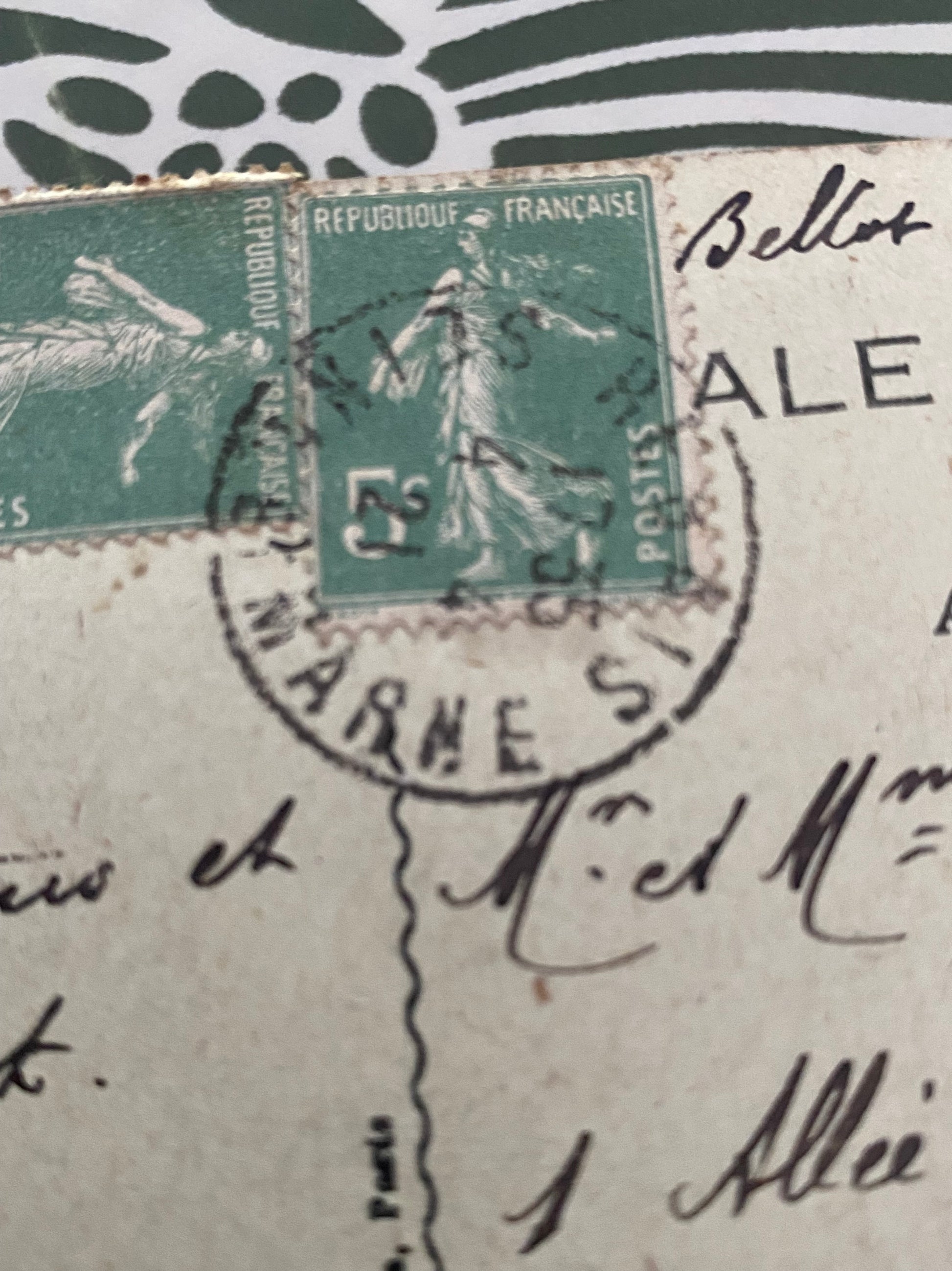 Carte postale ancienne Bellot. Arrivée de Rebais 1921