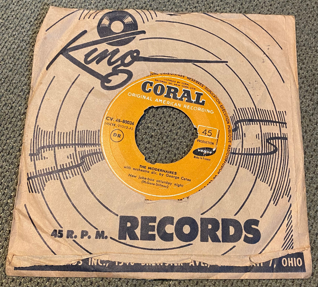 Disque vinyle 45 Tours The Modernaires With Orchestra dir By Georges Cates