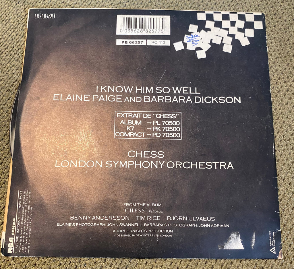 Disque vinyle 45 tours Elaine Paige & Barbara Dickson