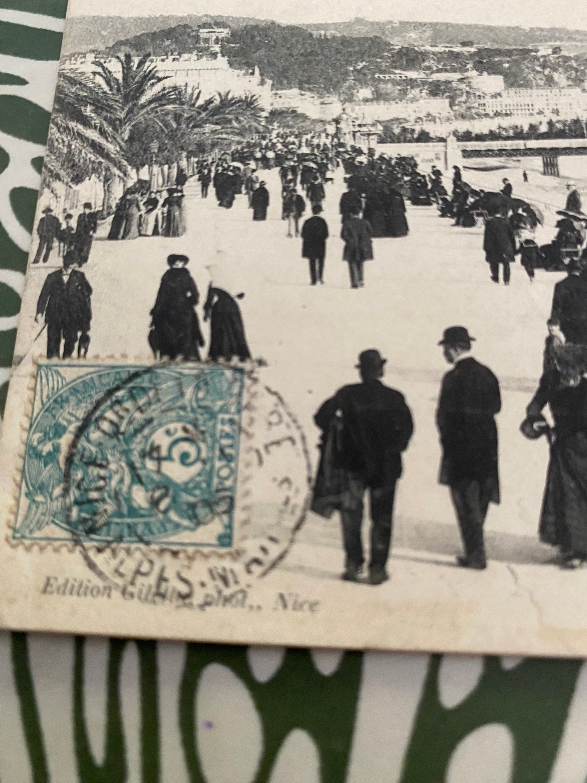 Carte postale ancienne. Nice Promenade des Anglais et jetée-Promenade