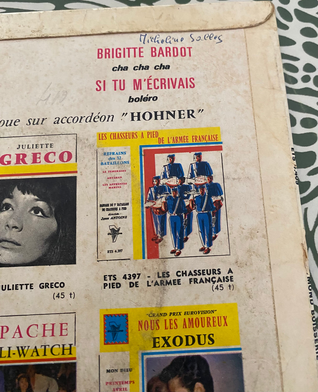 Disque vinyle 45 Tours Raymond Boisserie. La marche des anges