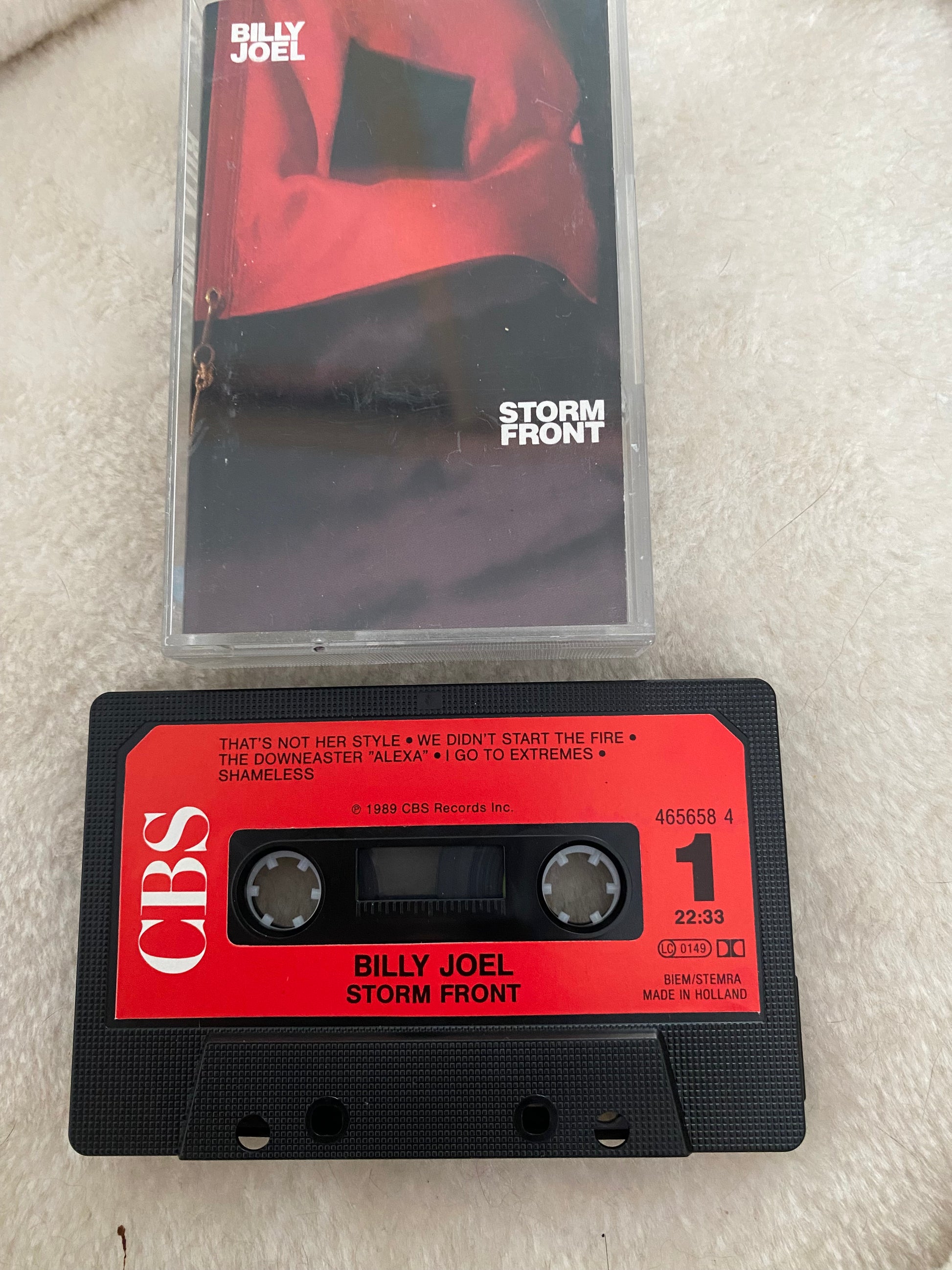Cassette audio Billy Joel Storm Front