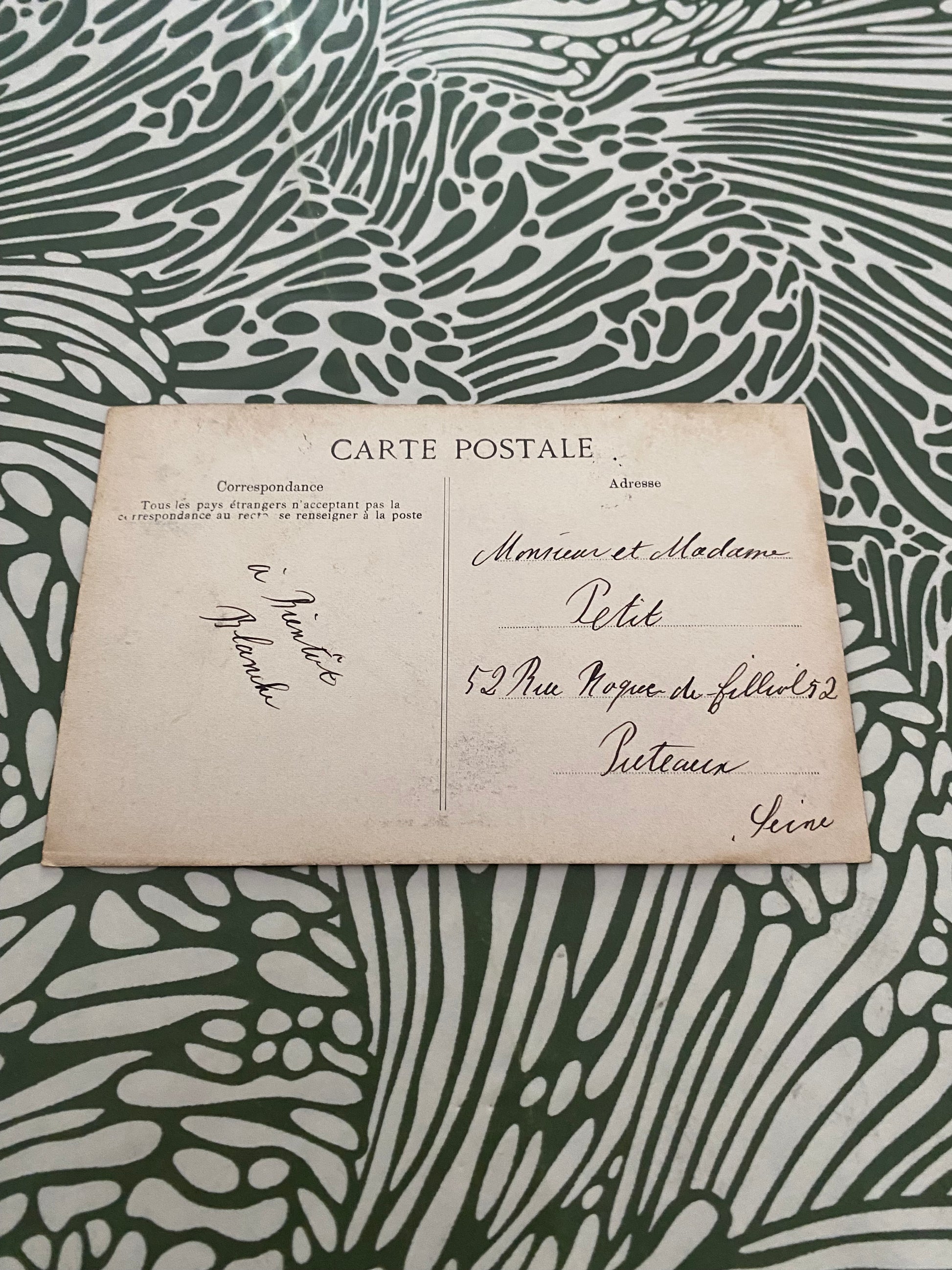 Carte postale ancienne Franchard. Restaurant de Franchard.