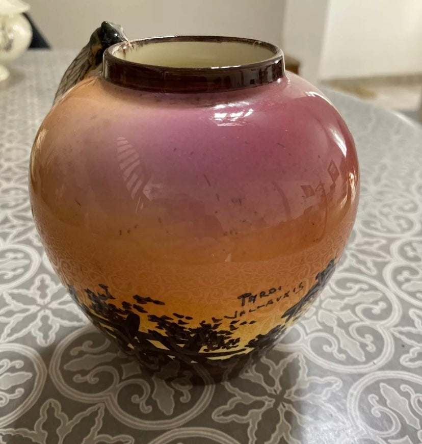 Vallauris petit vase ancien. Provençale Grillon