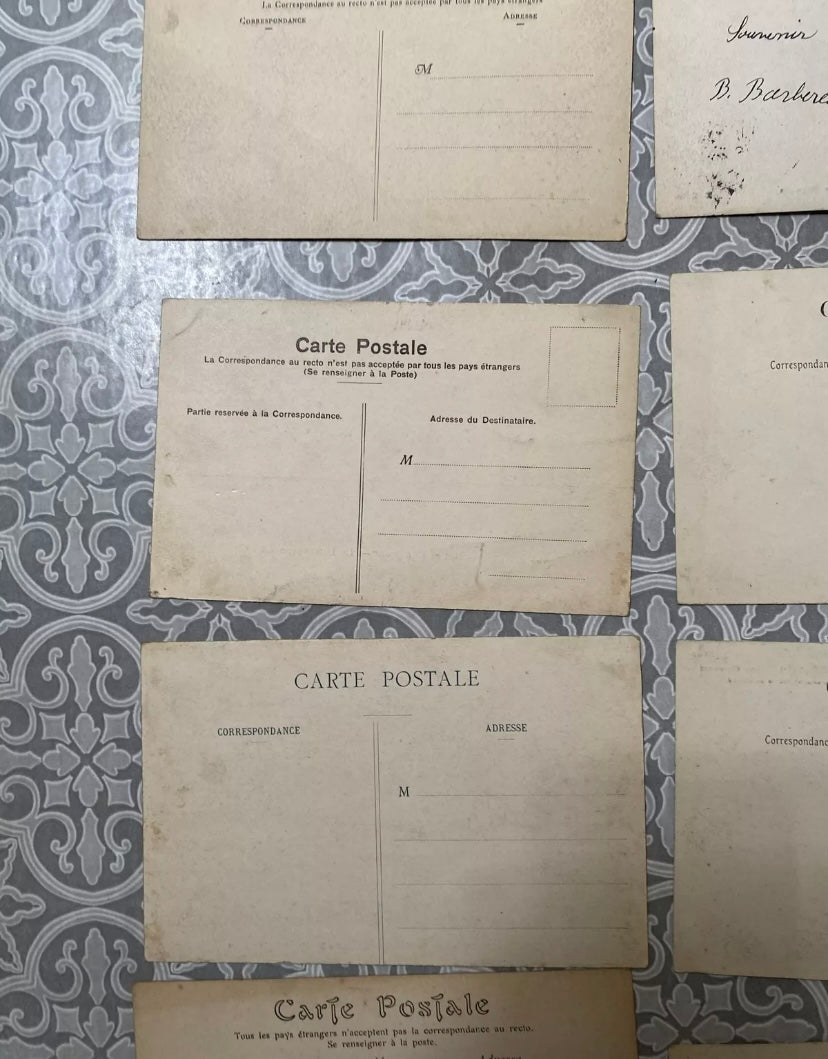 Cartes postales anciennes Paris Lot de 12 divers