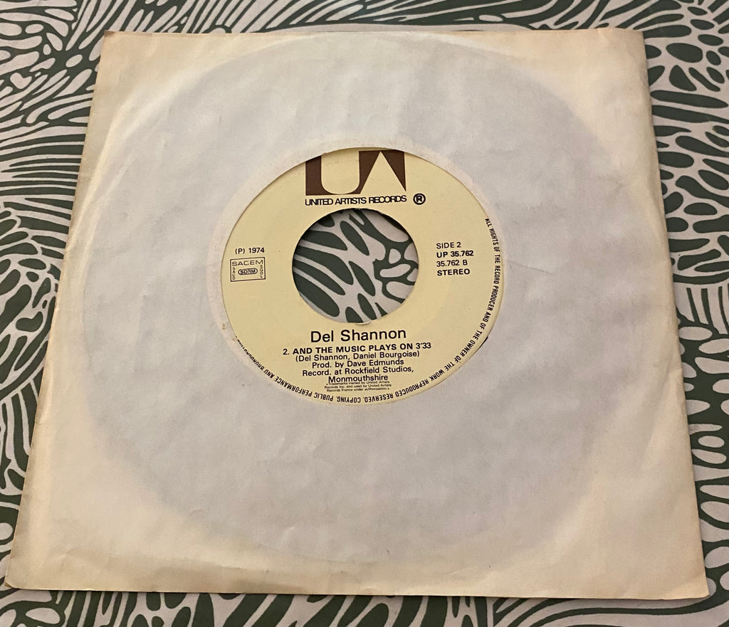 Disque vinyle 45 tours Del Shannon. Runaway