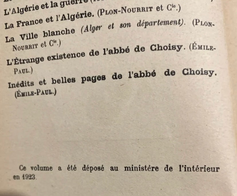 Livre ancien Laghouat ou les maisons entourées de jardins 1923 ce volume a été déposé au ministère de l’intérieur.
