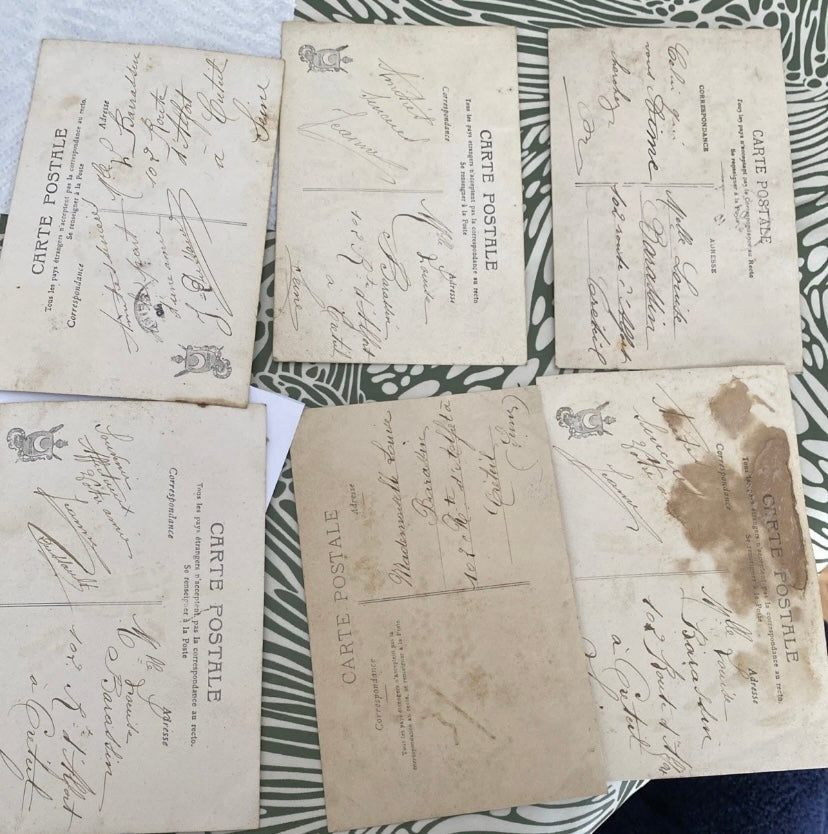 Cartes postales anciennes Fantasy Lot de 6. Édition Croissant Paris
