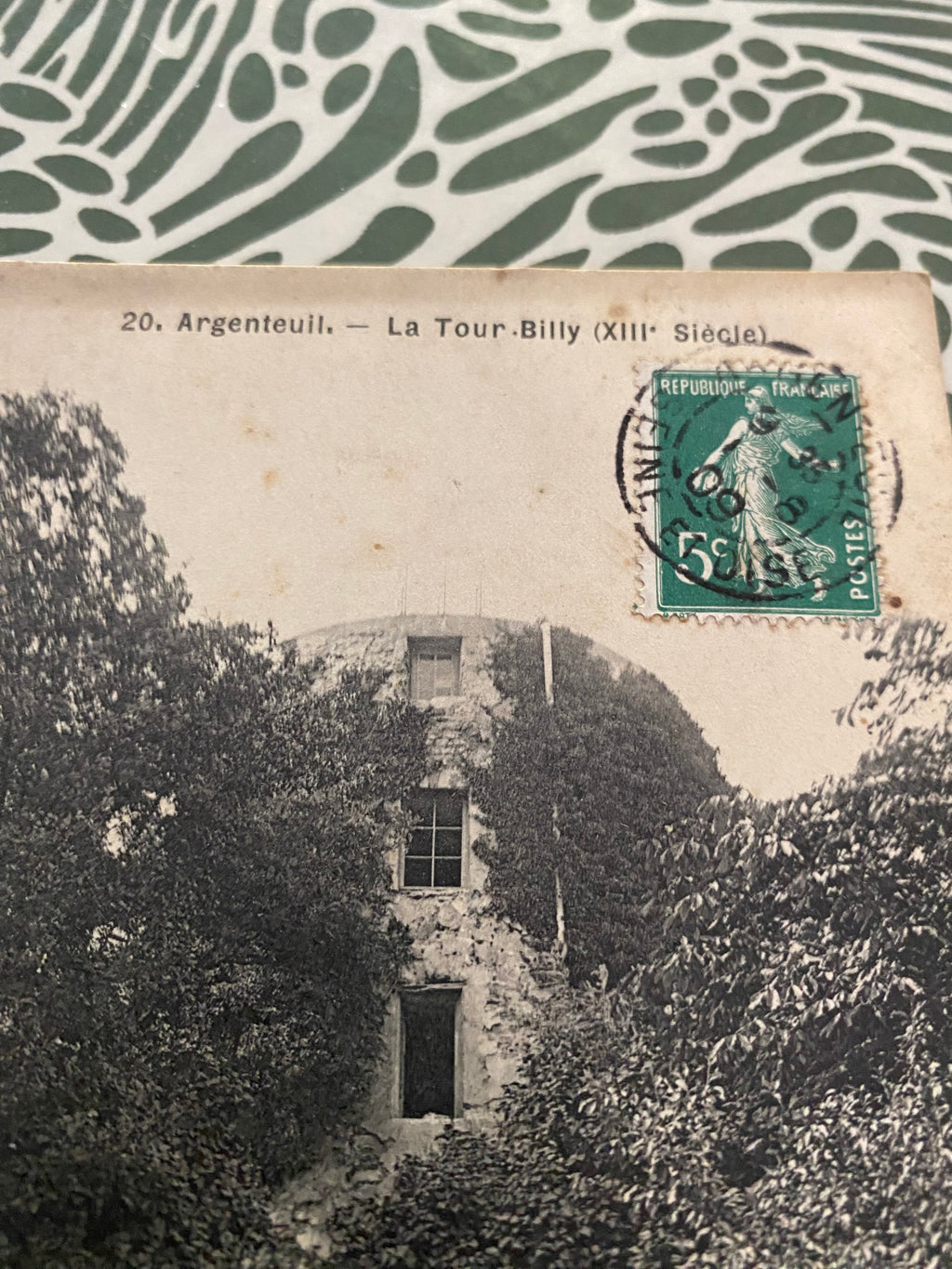 Carte postale ancienne Argenteuil. La tour Billy ( XIII siècle) 1909