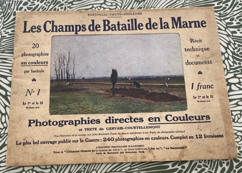 Revue ancienne les champs de bataille de la marne. Numéro 1 début 1900.