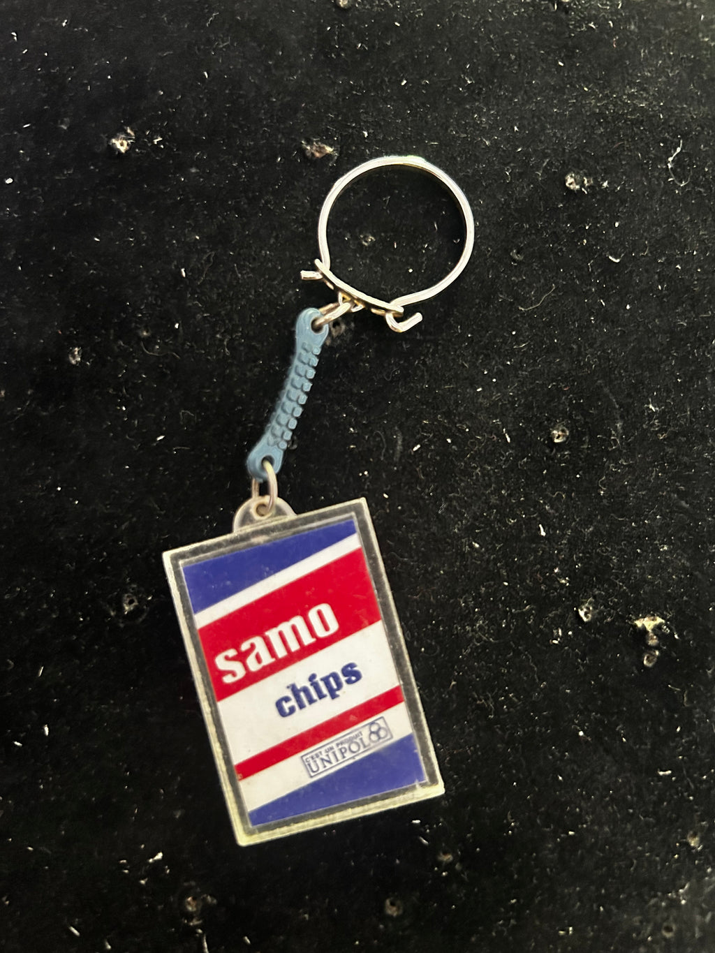 Porte clés ancien Samo Chips sauce ail citron moutarde fines herbes