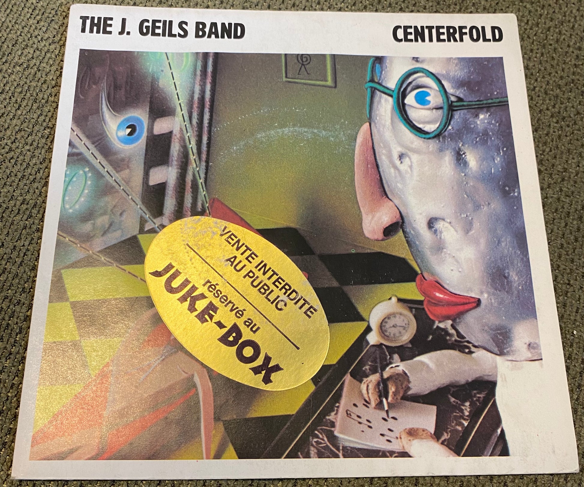 Disque vinyle 45 tours The J. Geils Band. Centerfold