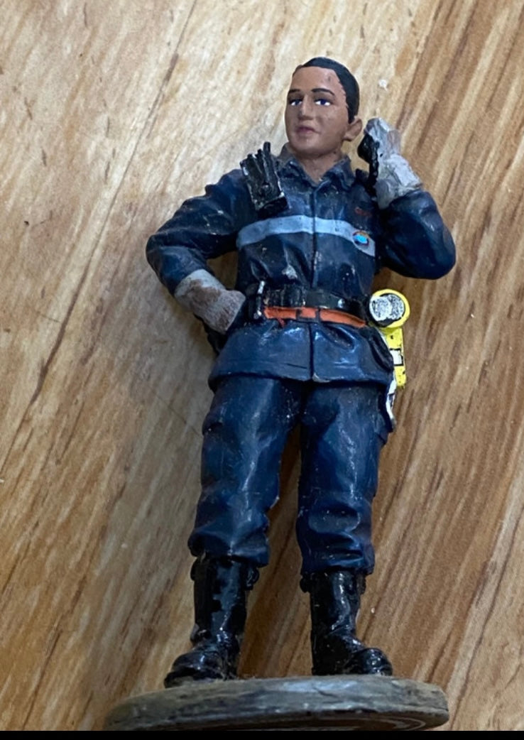 Figurine ancienne Delprado Pompier. Tenue de sortie Madrid Espagne 2003