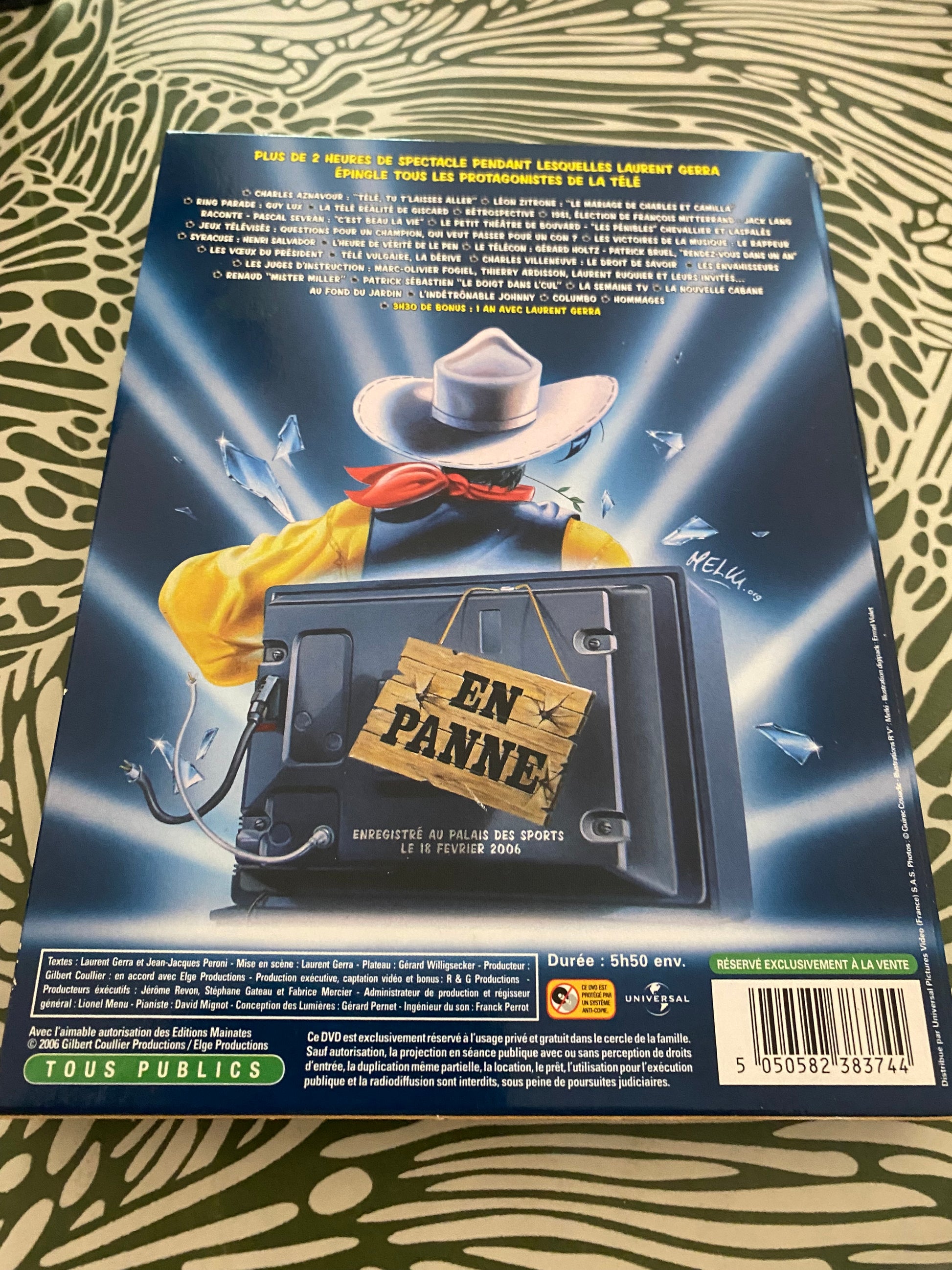 DVD coffret spectacle Laurent Gerra Flingue la télé