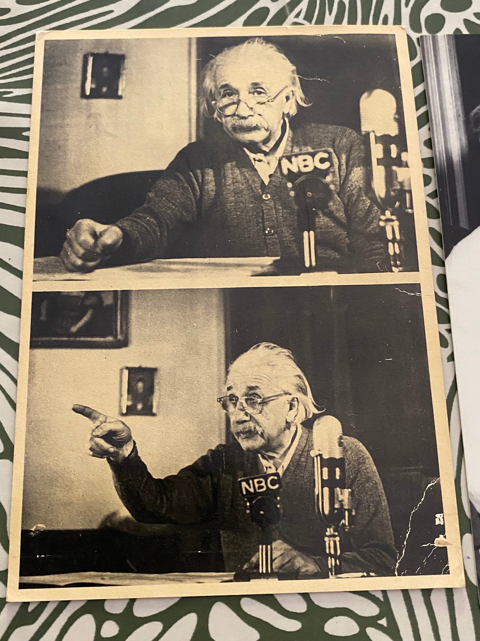 Cartes postales anciennes Albert Einstein Lot de 2