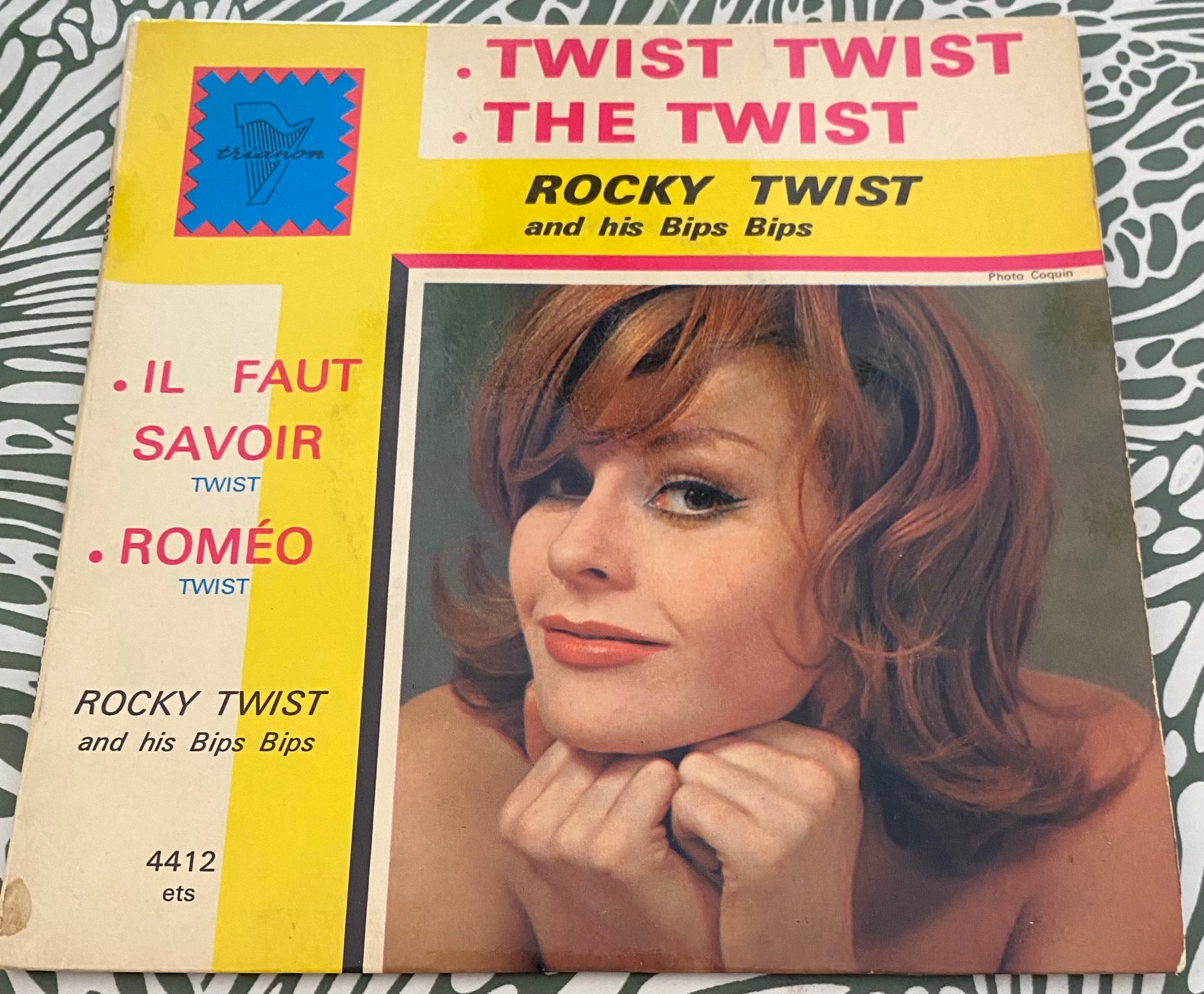 Disque vinyle 45 Tours Rocky Twist And his Bips Bips. Twist Twist