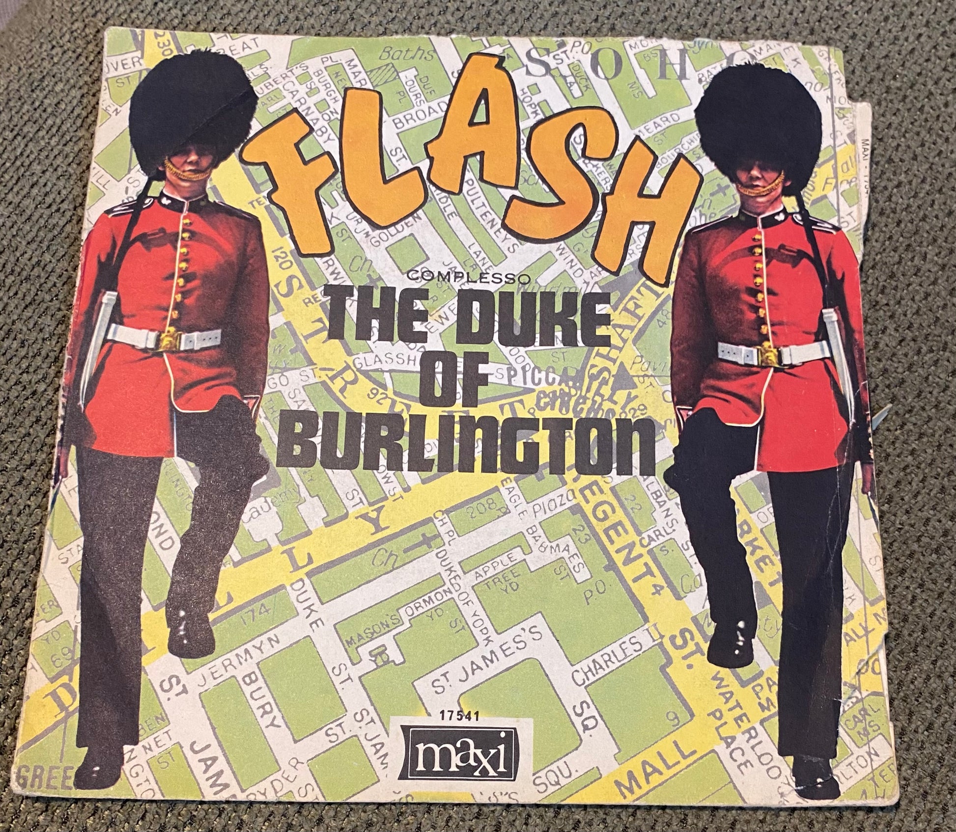 Disque vinyle 45 Tours Flash. The Duke Of Burlington