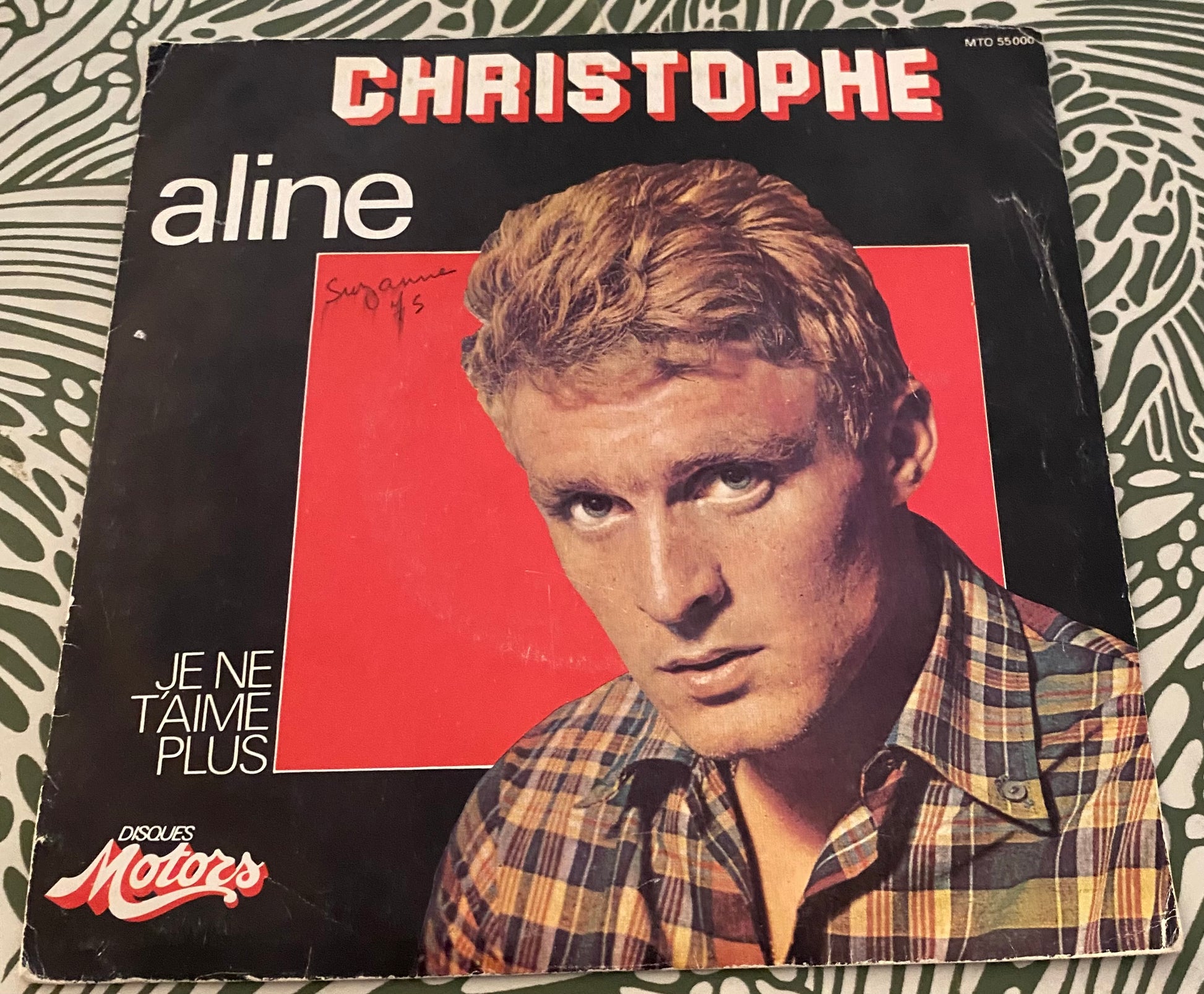 Disque vinyle 45 Tours Christophe. Aline