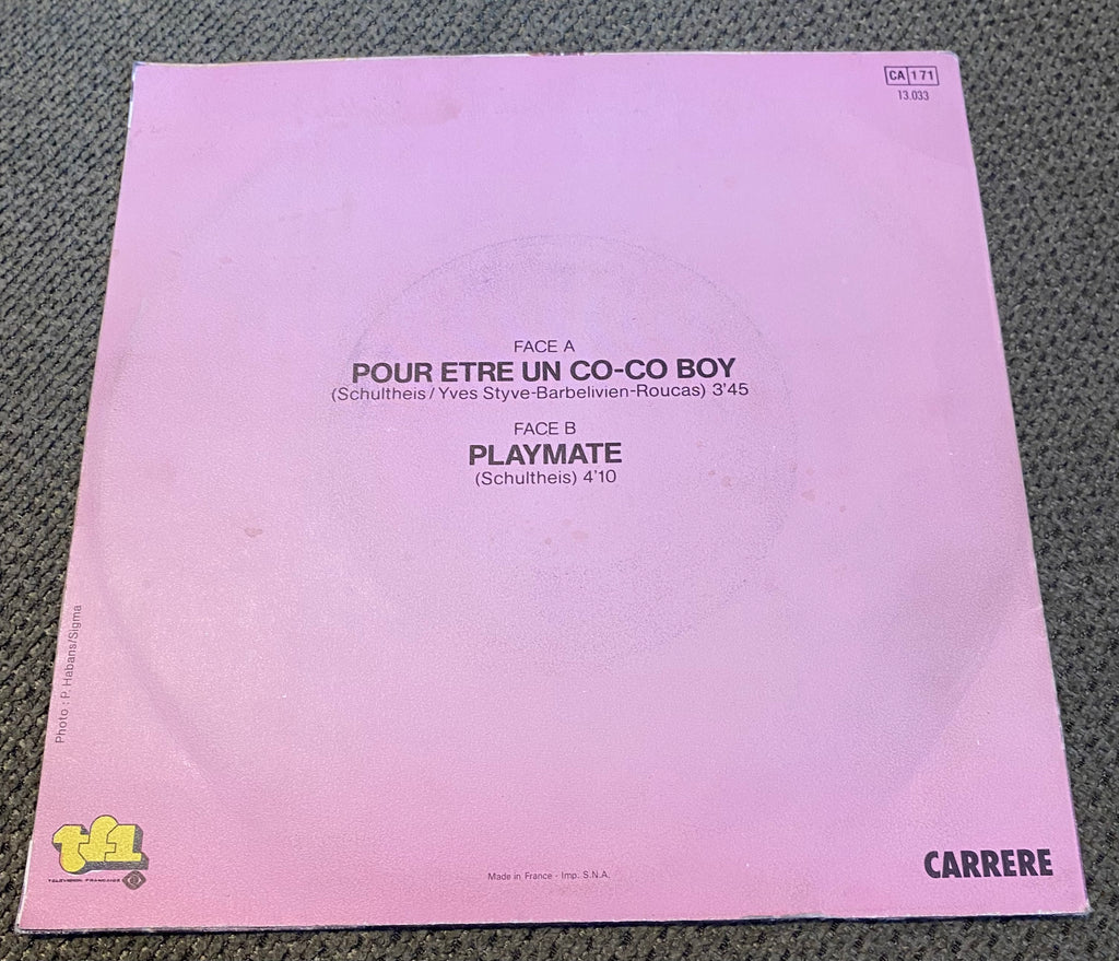 Disque vinyle 45 tours Générique CO-CO Boy TF1. Pour être un co-co boy