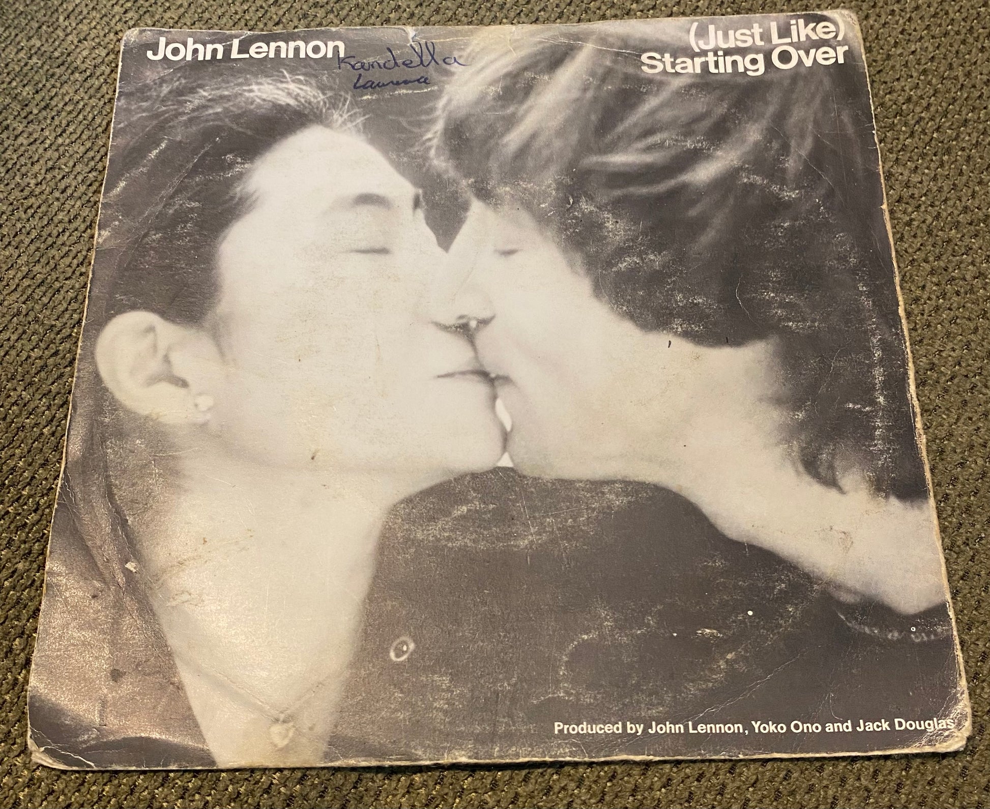 Disque vinyle 45 tours John Lennon. Just like