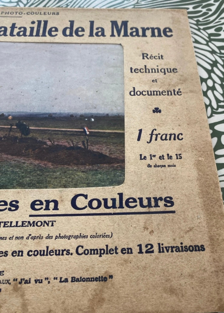 Revue ancienne les champs de bataille de la marne. Numéro 1 début 1900.