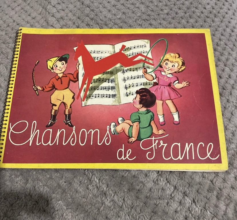 Album d’images. Chanson de France Chocolat Poulain années 60.