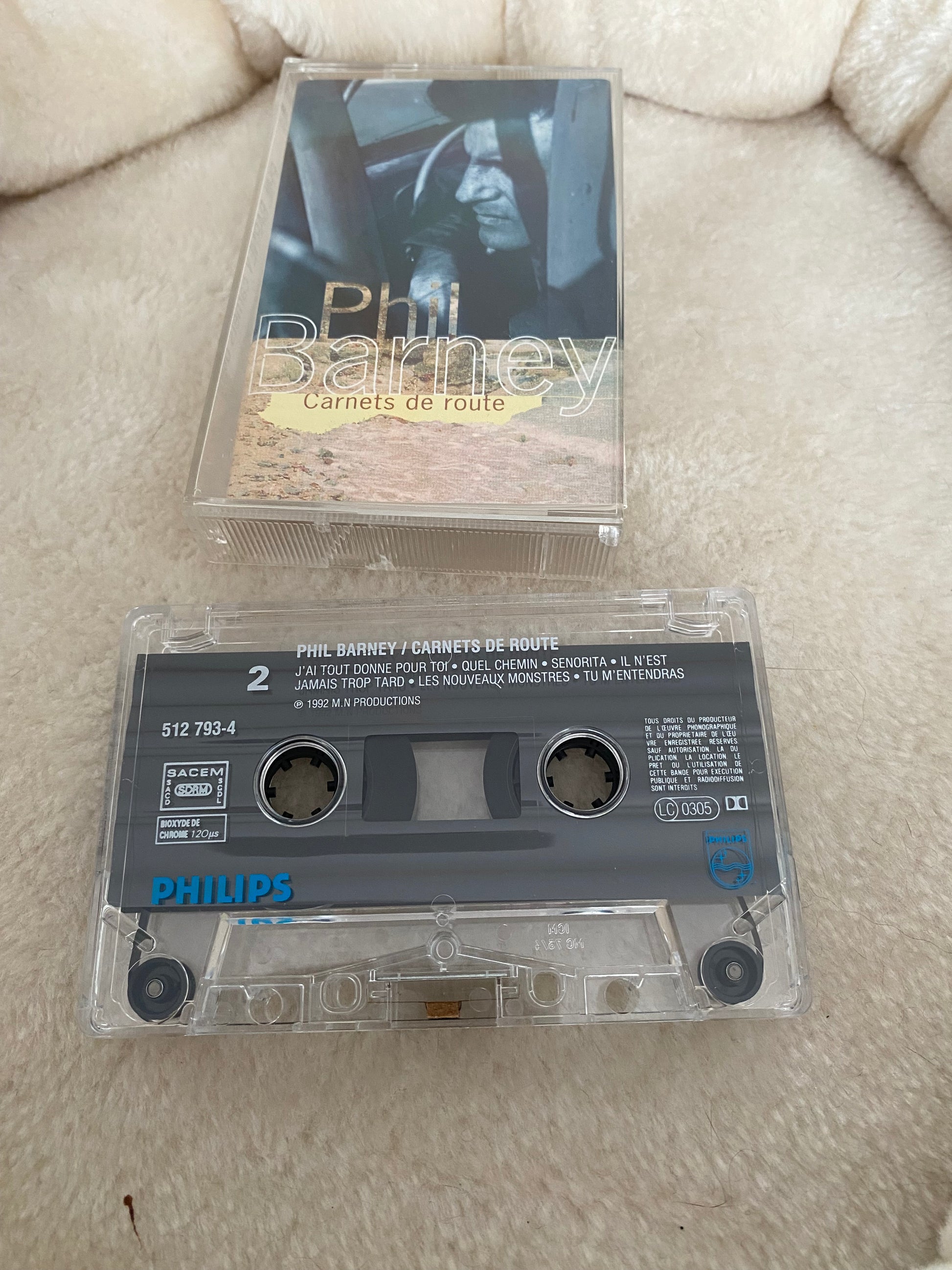 Cassette audio Phil Barney. Carnets de route