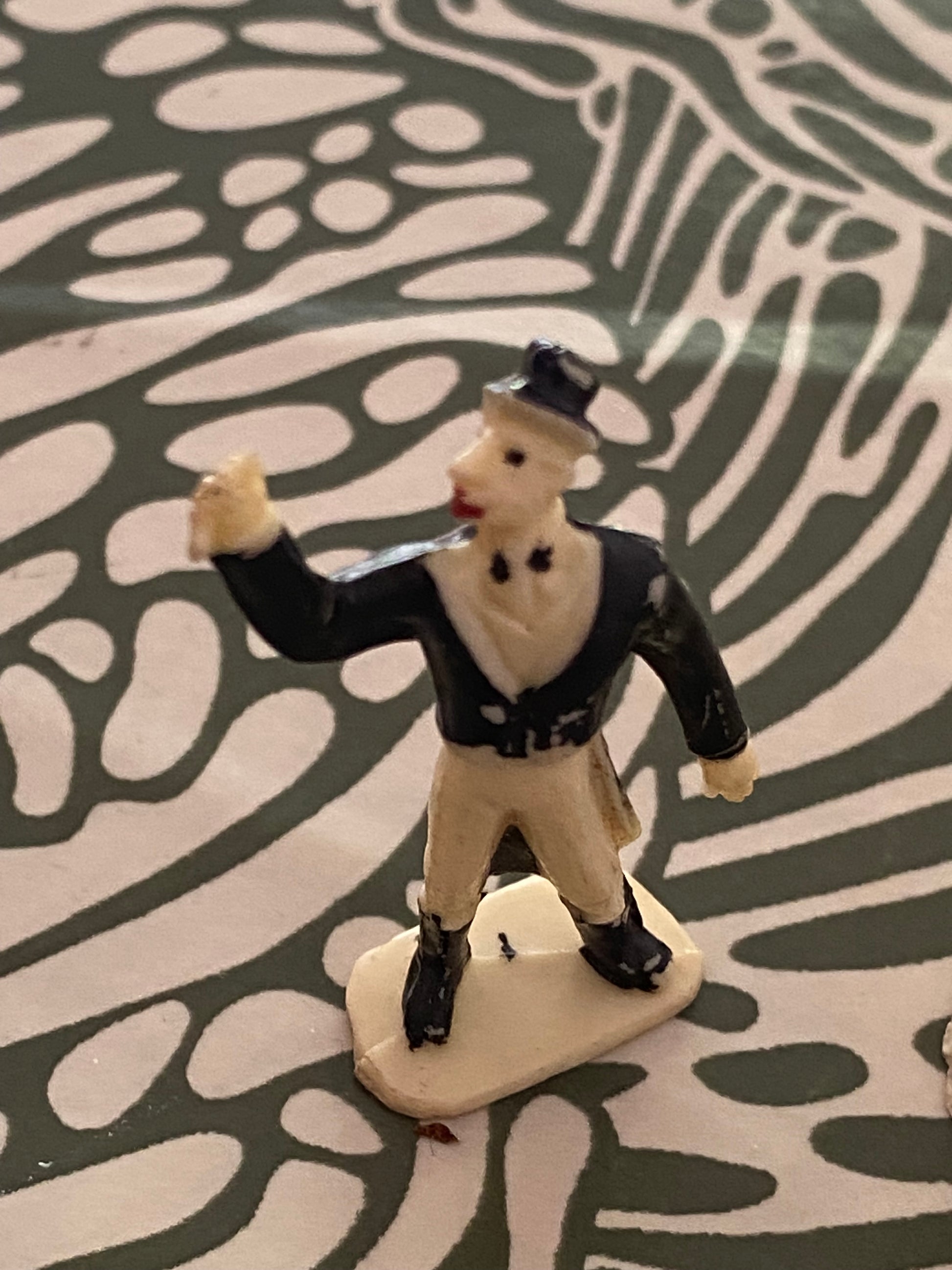 Figurines publicitaires Café Nadi. Rare personnages de cirque Lot de 2. Année 50.