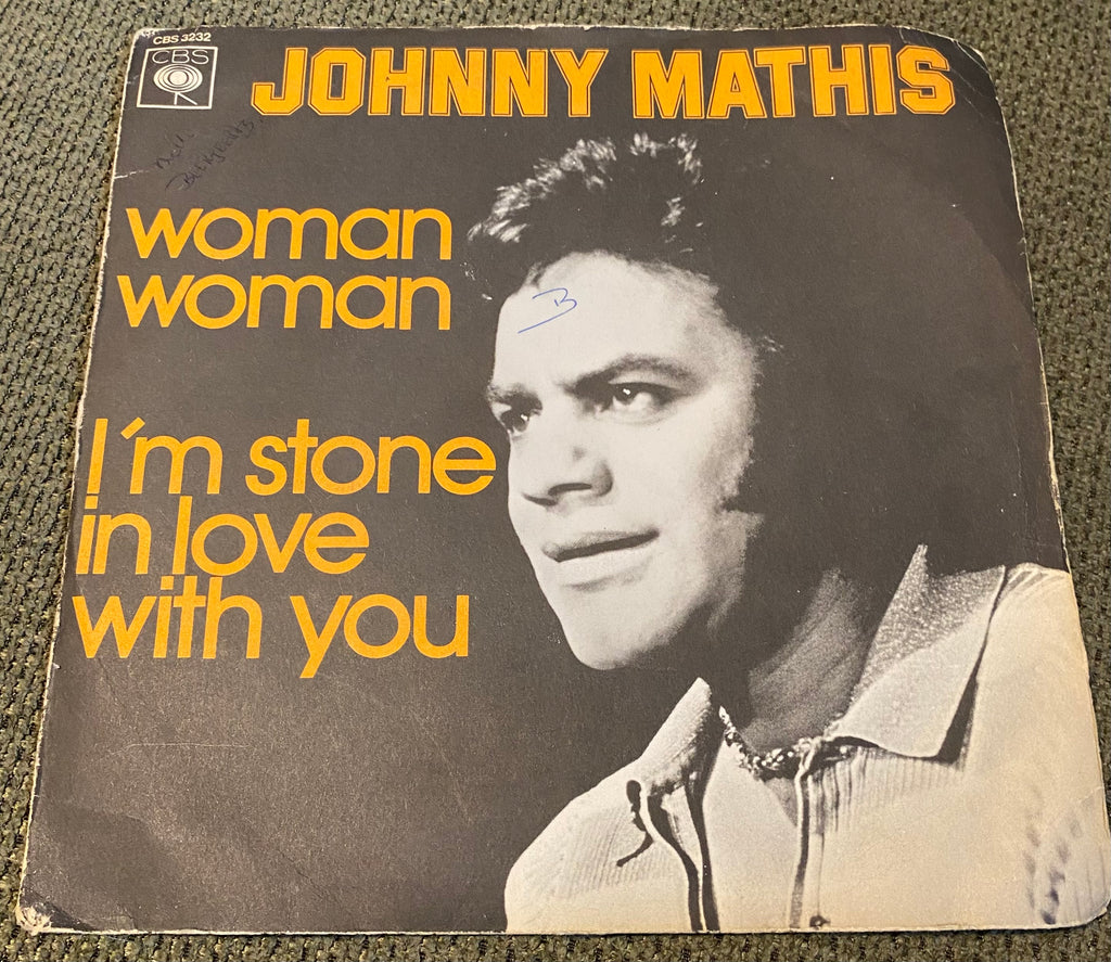 Disque vinyle 45 tours Johnny Mathis. Woman Woman