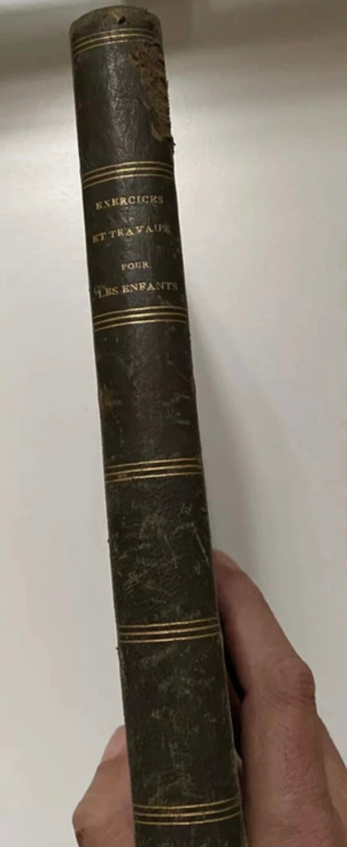 Livre ancien Exercices et travaux pour les enfants 1873 Hachette.