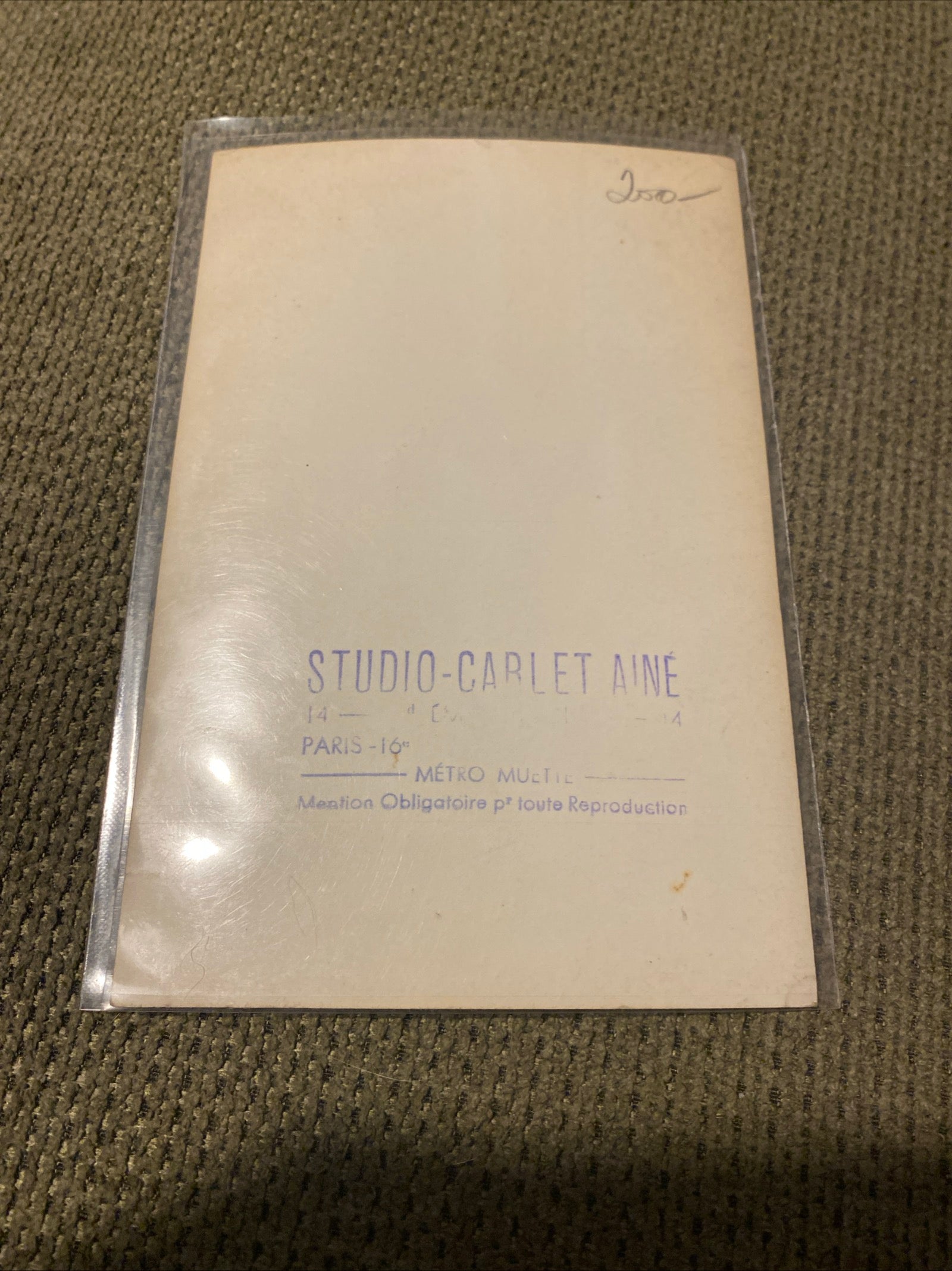 Carte postale carte promo dédicacée Jacques Vertan 1944