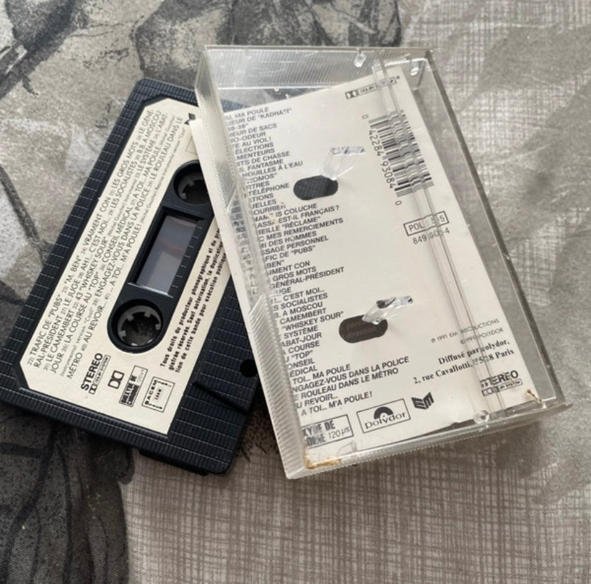 Cassette audio Coluche. RFM