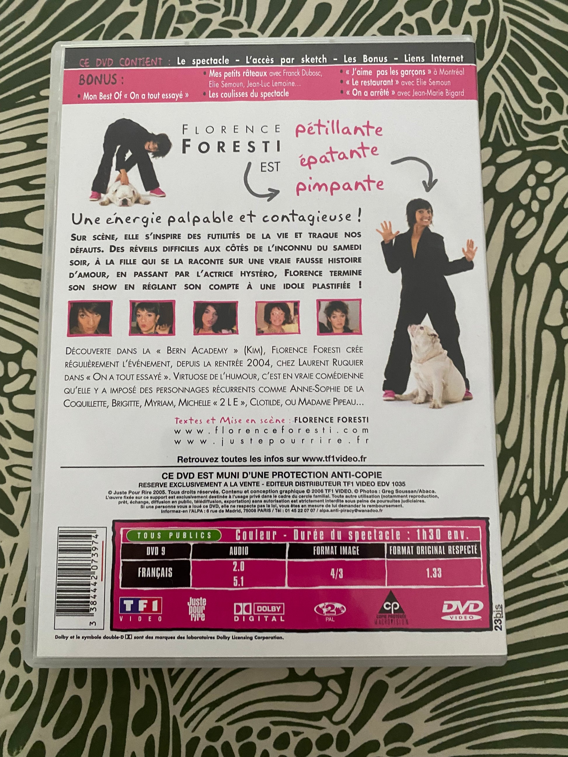 DVD spectacle Florence Foresti fait des Sketches à la Cigale