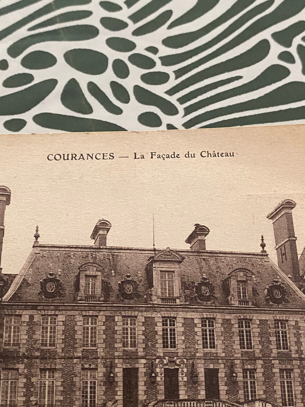 Carte postale ancienne Courances. La façade du château
