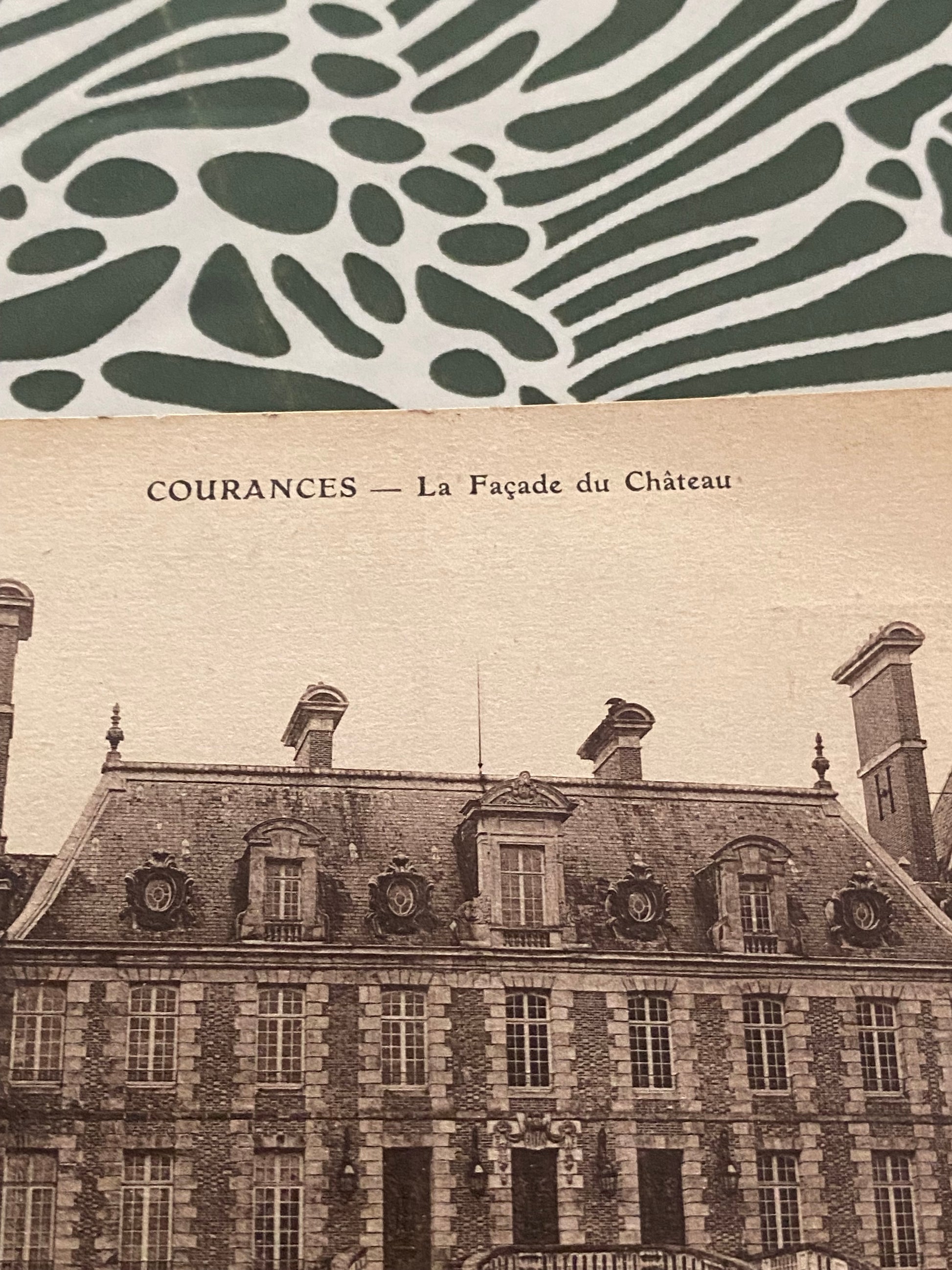Carte postale ancienne Courances. La façade du château