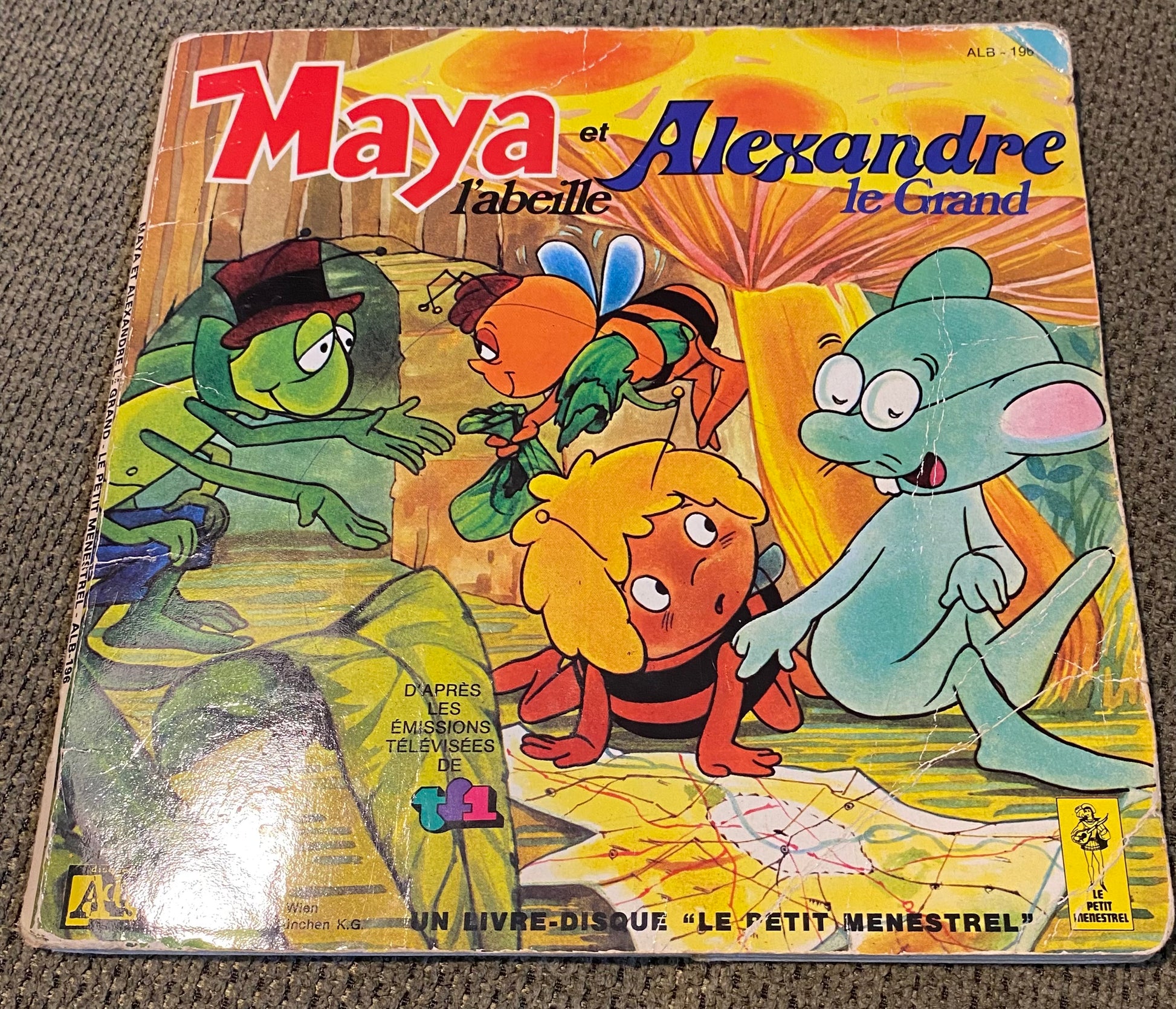 Livre disque vinyle Maya et Alexandre. TF1